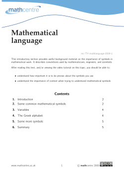 Mathematical language