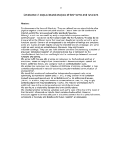 Emoticons: A corpus-based analysis of their forms and