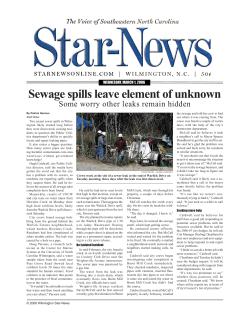 Sewage spills leave element of unknown