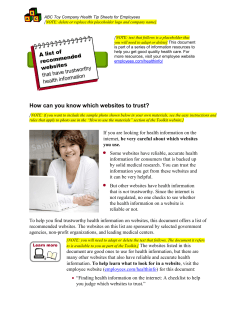 How can you know which websites to trust?