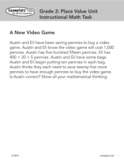 A New Video Game Grade 2: Place Value Unit