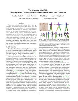 The Vitruvian Manifold: Inferring Dense Correspondences for One