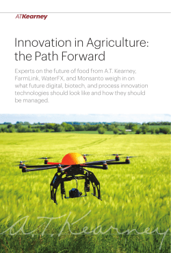 Innovation in Agriculture - the Path Forward