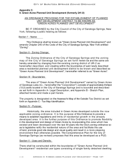 Appendix C: 9. Green Acres Planned Unit Development (formerly
