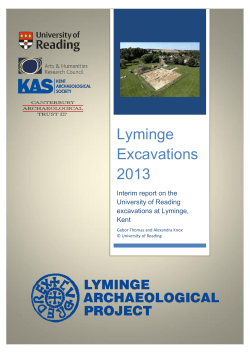 Lyminge Excavations 2013
