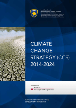 Climate ChanGe StrateGy (CCS) 2014-2024