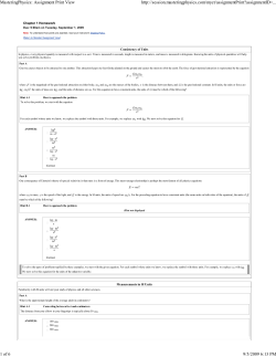 MasteringPhysics: Assignmen