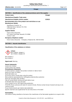 Safety Data Sheet