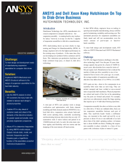 ANSYS and Dell Xeon Keep Hutchinson On Top In Disk