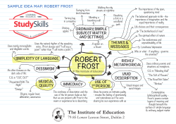 ROBERT FROST - instituteofeducation.ie