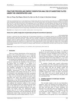 Analiza loma i gubitka energije ploča od pje&scaron;ćenjaka podvrgnutih