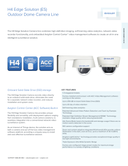 H4 Edge Solution (ES) Outdoor Dome Camera Line