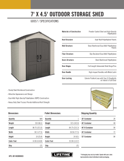 7` X 4.5` OUTDOOR STORAGE SHED