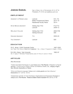 Samuel CV for web 2017 - Penn Arts and Sciences