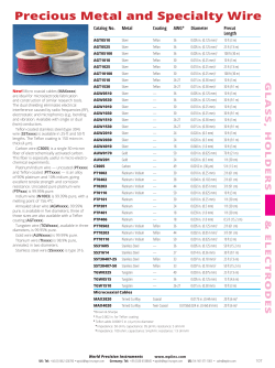 Precious Metal and Specialty Wire