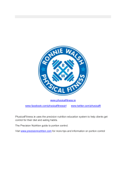 Portion size and control