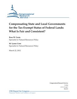 Compensating State and Local Governments for the Tax