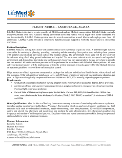flight nurse &ndash; anchorage, alaska
