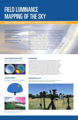Field Luminance Mapping of the Sky