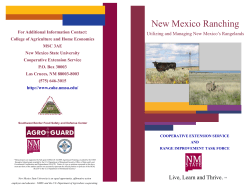 New Mexico Ranching - NMSU ACES