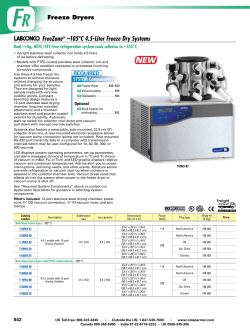 FreeZone&reg; &ndash;105&deg;C 4.5-Liter Freeze Dry Systems - Cole
