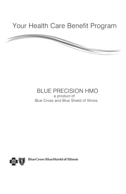 Blue Precision HMO 2016 group certificate