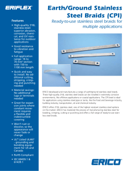 Earth/Ground Stainless Steel Braids (CPI)