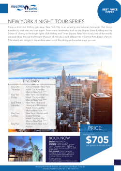 new york 4 night tour series price