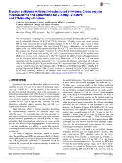 Electron collisions with methyl-substituted ethylenes: Cross section