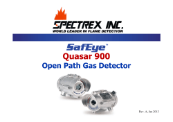 Quasar 900 - Spectrex Inc.
