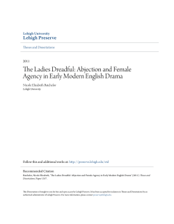 The Ladies Dreadful: Abjection and Female