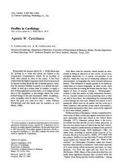 Profiles in Cardiology