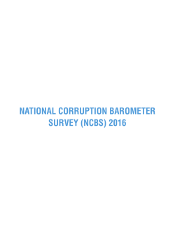 national corruption barometer survey (ncbs) 2016