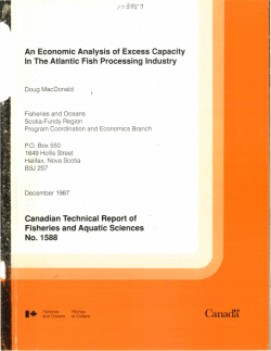 An economic analysis of excess capacity in the Atlantic fish