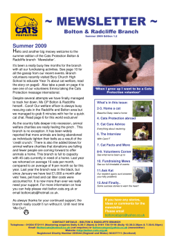 mewsletter - Cats Protection
