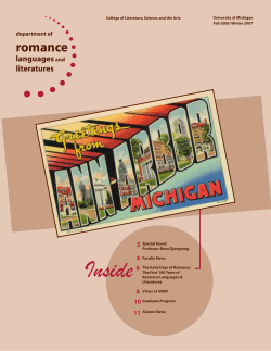 2007-2008 RLL newsletter  - College of Literature, Science