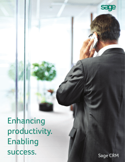 Enhancing productivity. Enabling success.