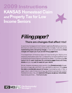 Homestead Claim and Property Tax Instructions