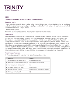 Task 1 Charles Dickens rubric and answer keys.indd