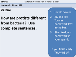 How are protists different from bacteria? Use complete sentences.