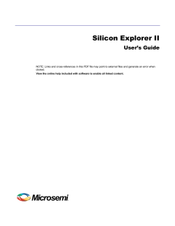 Silicon Explorer II User`s Guide