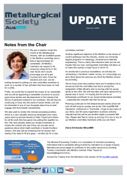 MetSoc Update Vol 2 July 2014