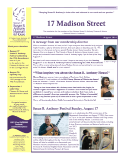 17 Madison Street - Susan B. Anthony House