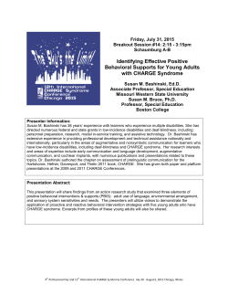 Identifying Effective Positive Behavioral Supports for Young Adults