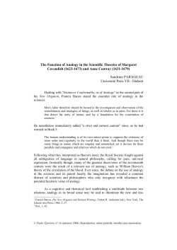 the function of analogy in the scientific theories of