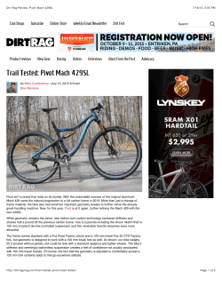 Dirt Rag Review: Pivot Mach 429SL