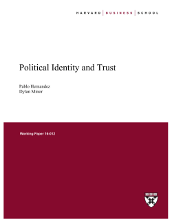Political Identity and Trust