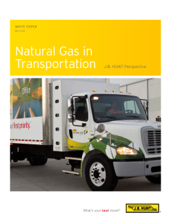 Natural Gas in - JB Hunt Transport