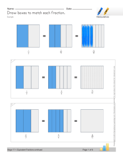 Draw boxes to match each fraction.