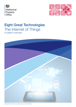 Eight Great Technologies: The Internet of Things